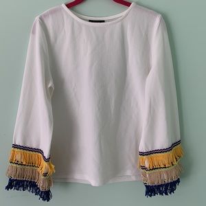 Shein Boho Waffle Top